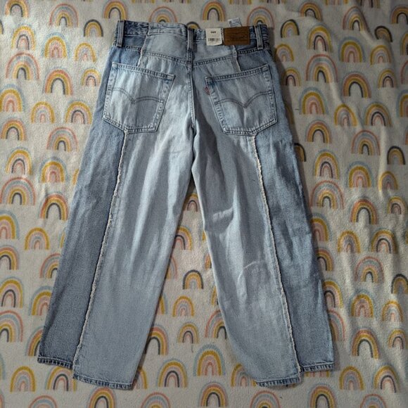 Levi's Recrafted Crop Baggy Wide Leg Dad Jeans - Picture 8 of 11